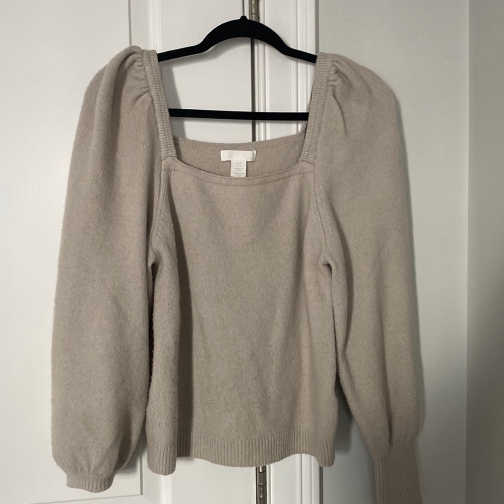 H&M puff sleeve sweater
